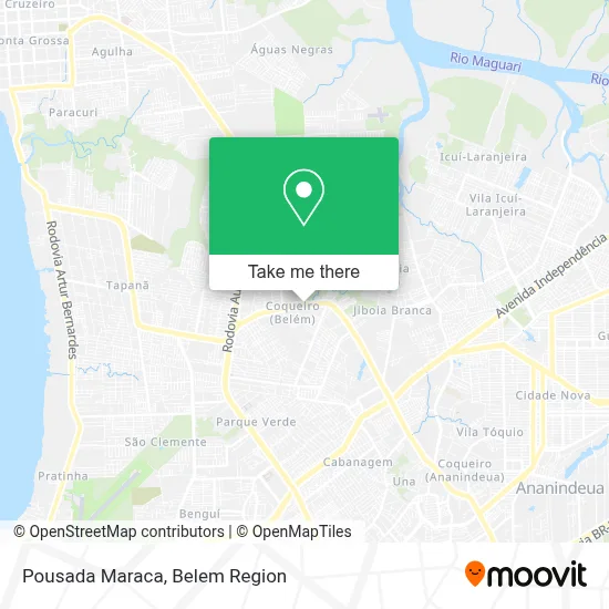 Pousada Maraca map