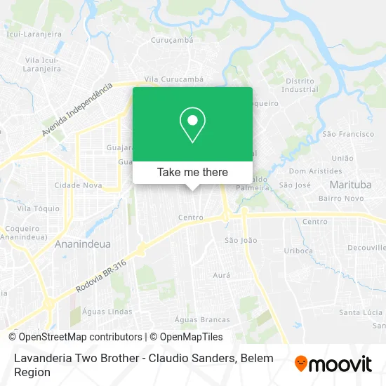 Lavanderia Two Brother - Claudio Sanders map
