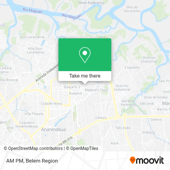 AM PM map