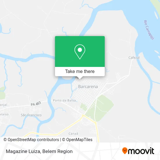 Magazine Luiza map
