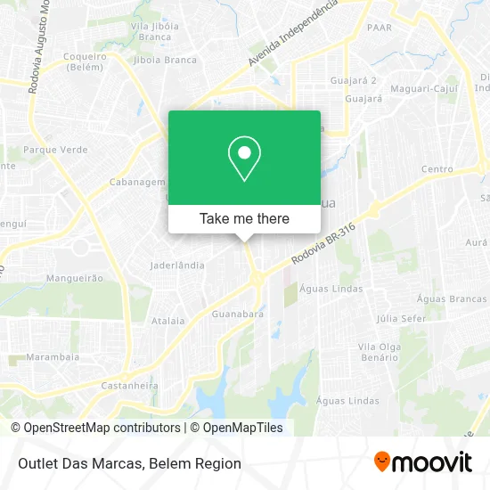 Outlet Das Marcas map
