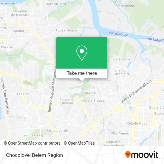 Chocolove map