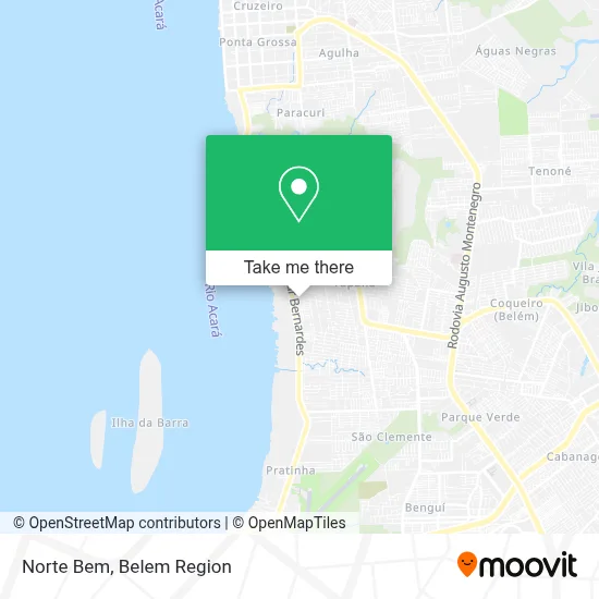 Norte Bem map