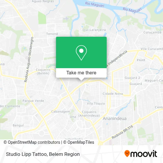 Studio Lipp Tattoo map