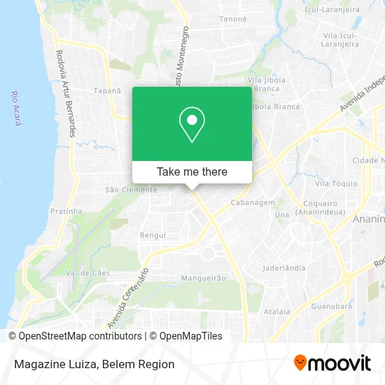 Magazine Luiza map