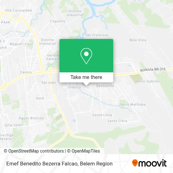 Emef Benedito Bezerra Falcao map