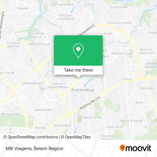 MB Viagens map