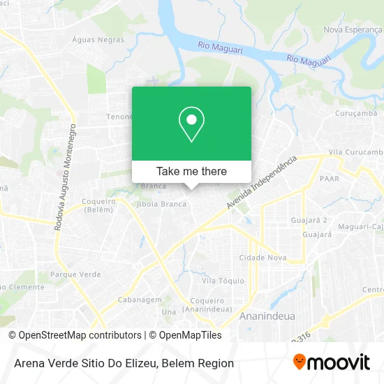 Arena Verde Sitio Do Elizeu map