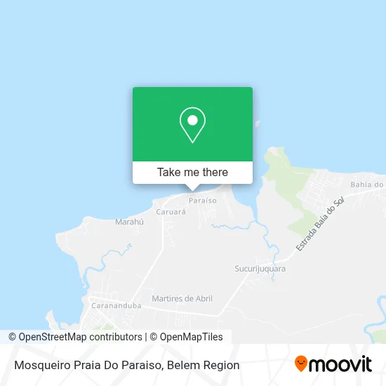 Mosqueiro Praia Do Paraiso map