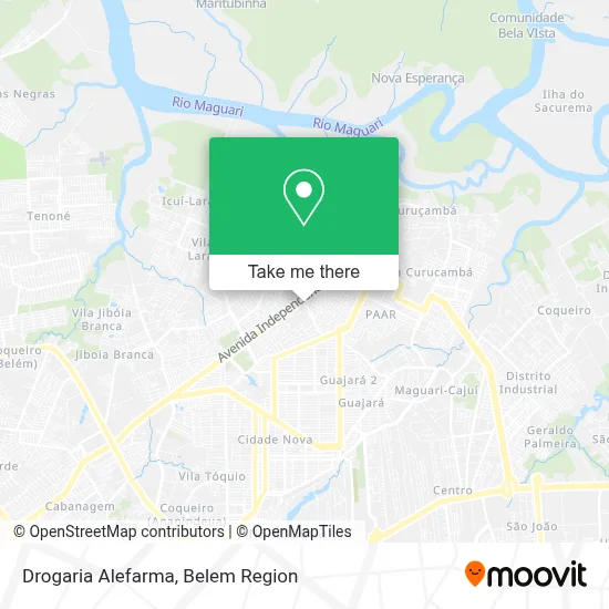Drogaria Alefarma map