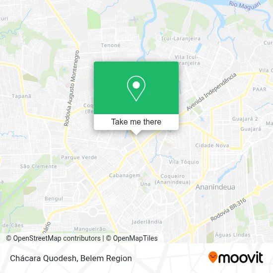 Chácara Quodesh map