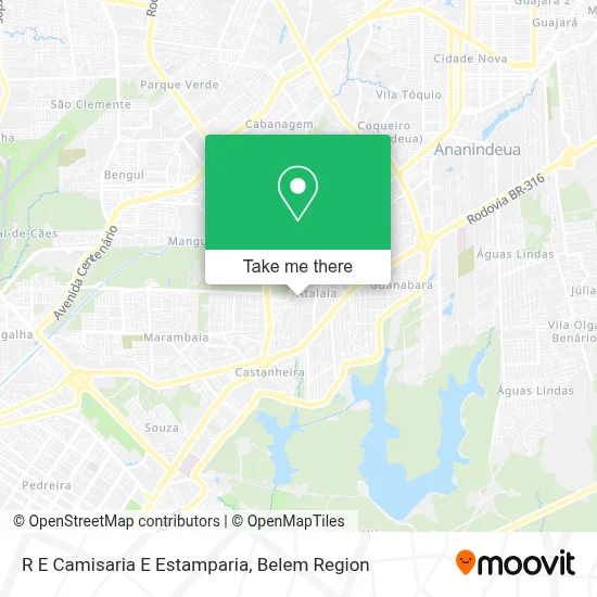 R E Camisaria E Estamparia map
