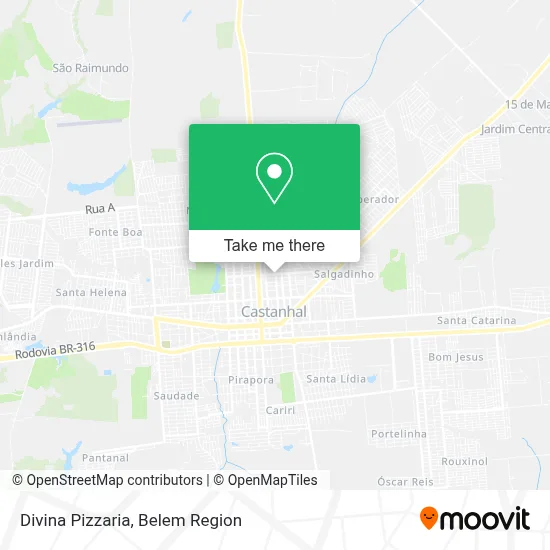 Divina Pizzaria map