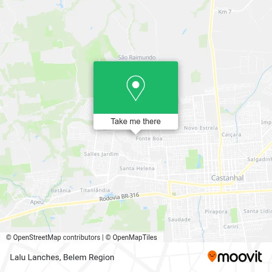Lalu Lanches map