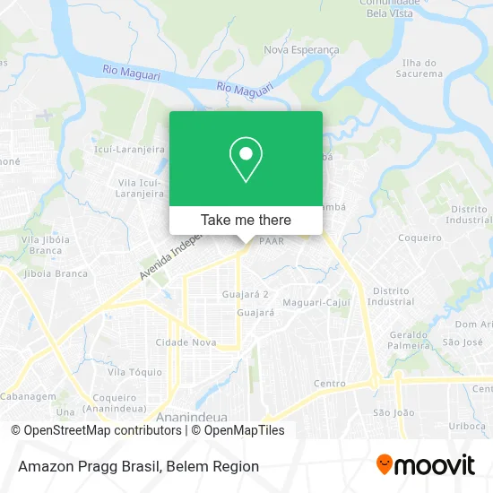 Amazon Pragg Brasil map