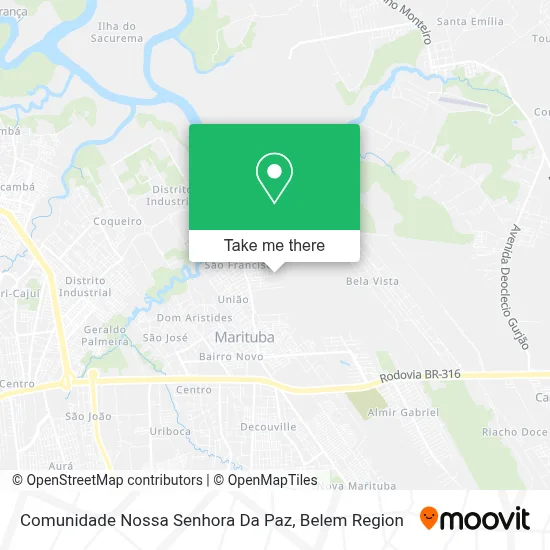 Comunidade Nossa Senhora Da Paz map