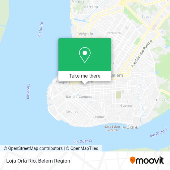 Loja Orla Rio map