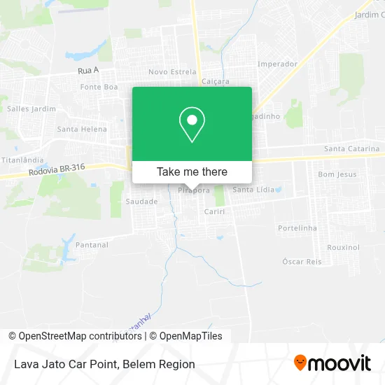 Lava Jato Car Point map