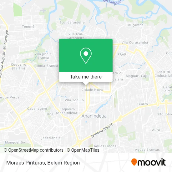 Moraes Pinturas map