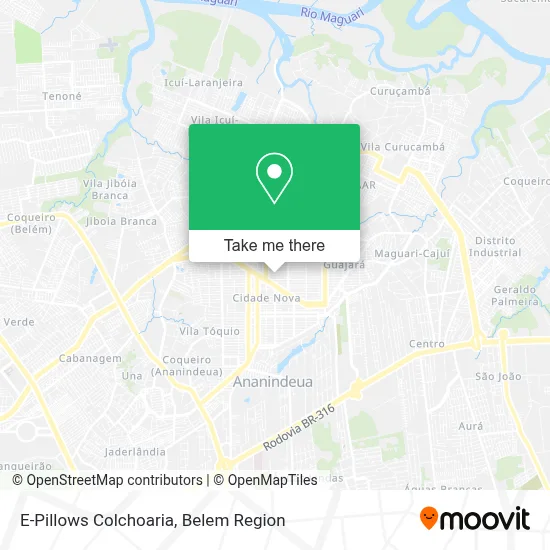 E-Pillows Colchoaria map