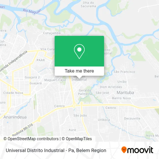 Universal Distrito Industrial - Pa map