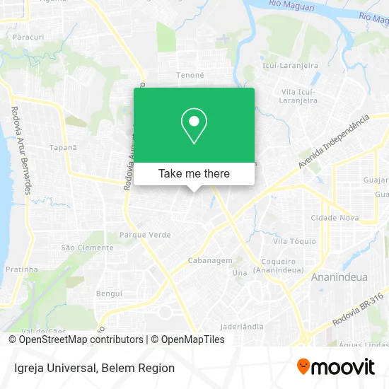Igreja Universal map
