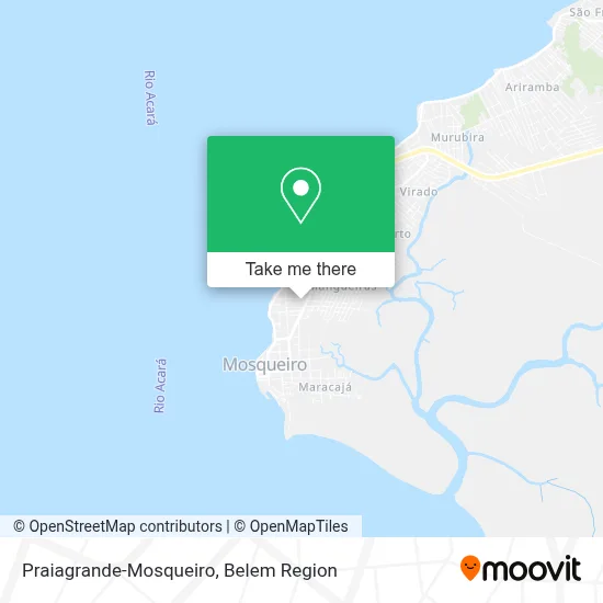 Praiagrande-Mosqueiro map