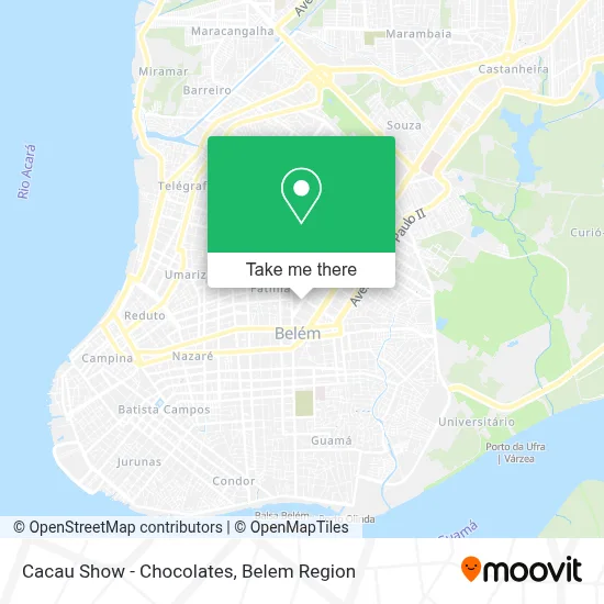 Cacau Show - Chocolates map