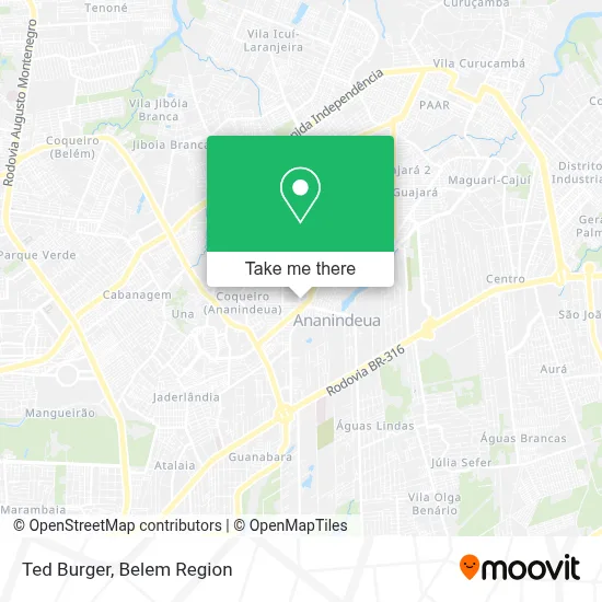 Ted Burger map
