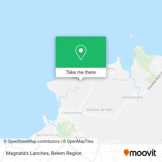 Magnata's Lanches map