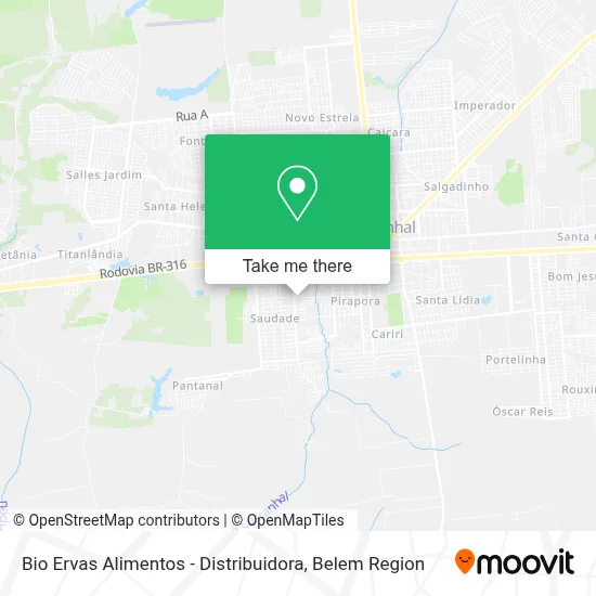 Bio Ervas Alimentos - Distribuidora map