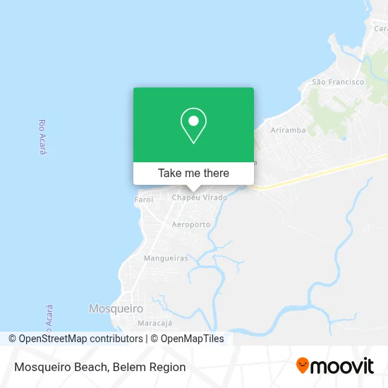 Mosqueiro Beach map