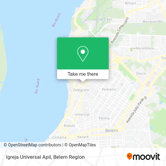 Igreja Universal Apil map