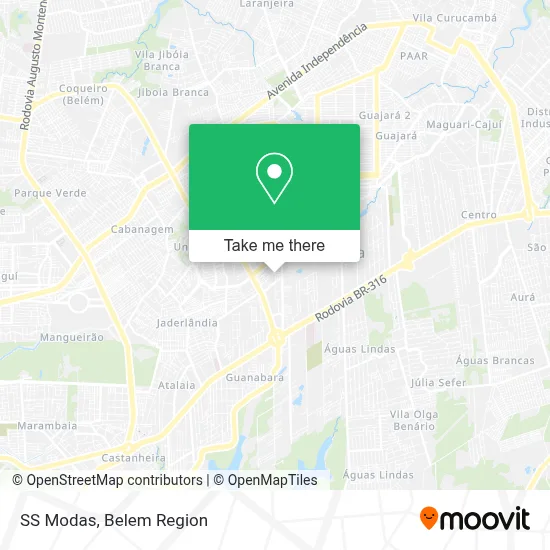SS Modas map