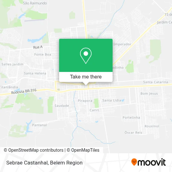 Sebrae Castanhal map
