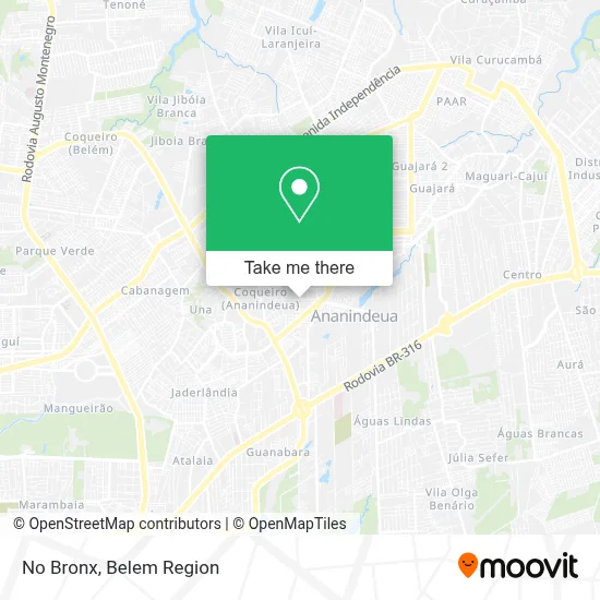No Bronx map