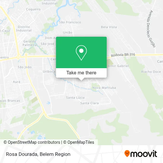 Rosa Dourada map
