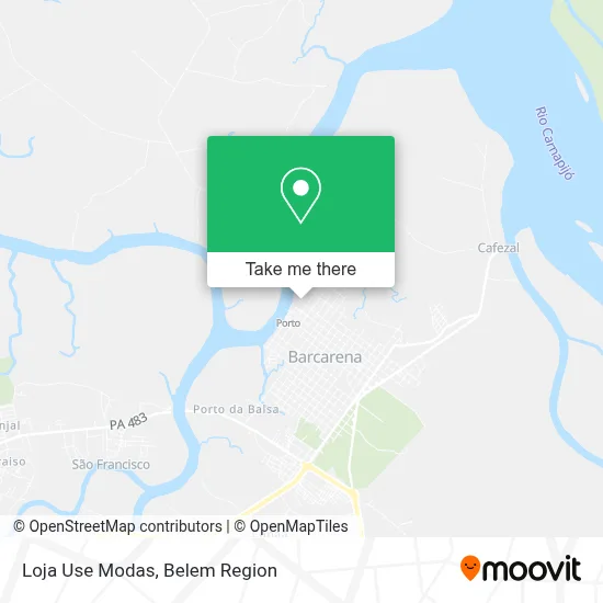 Loja Use Modas map