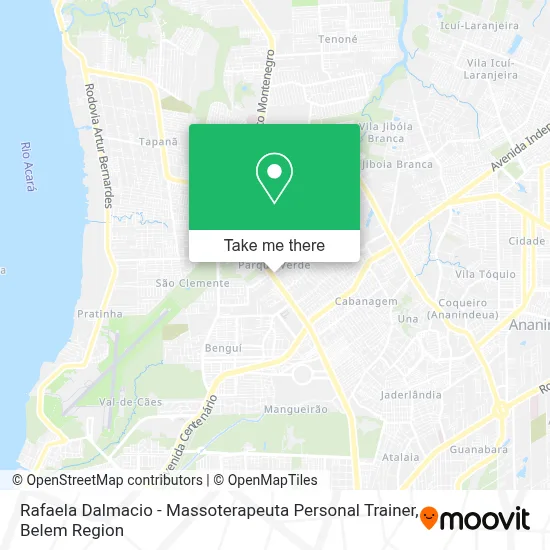 Rafaela Dalmacio - Massoterapeuta Personal Trainer map