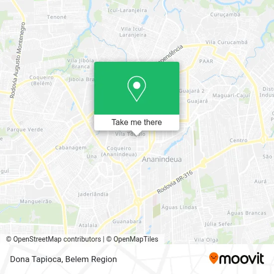 Dona Tapioca map