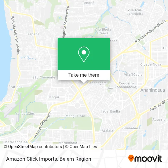 Amazon Click Imports map