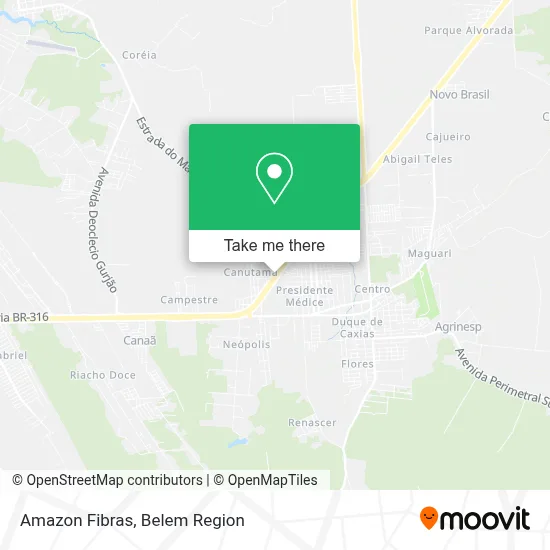 Amazon Fibras map
