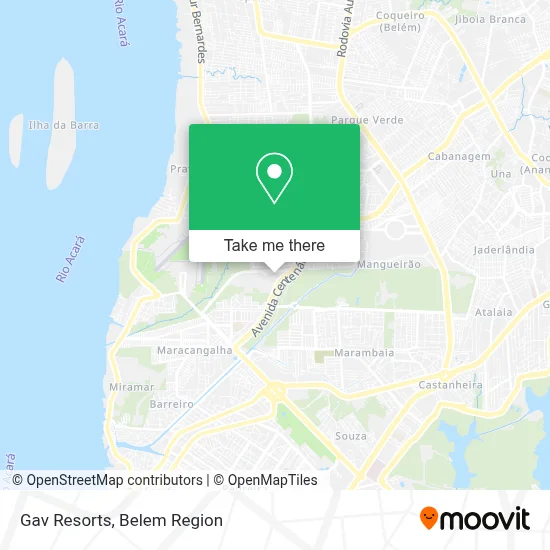 Gav Resorts map