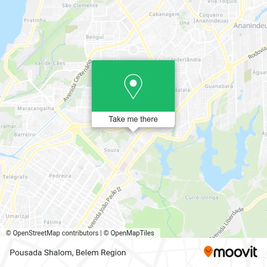 Pousada Shalom map