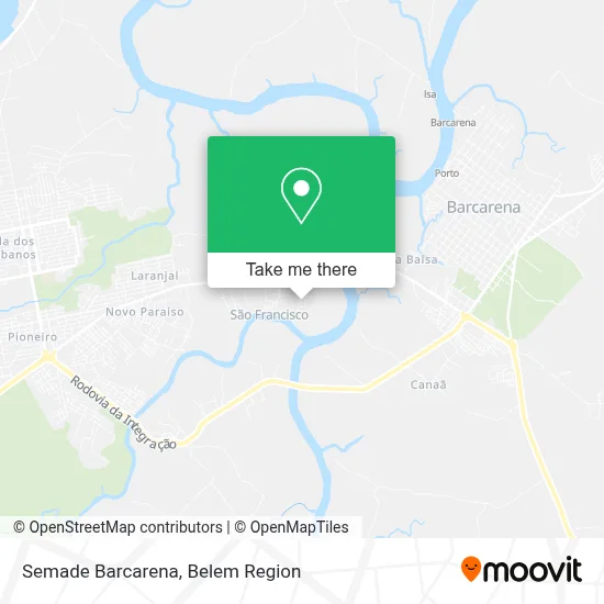 Semade Barcarena map