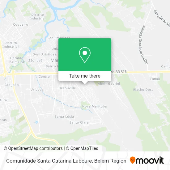 Comunidade Santa Catarina Laboure map