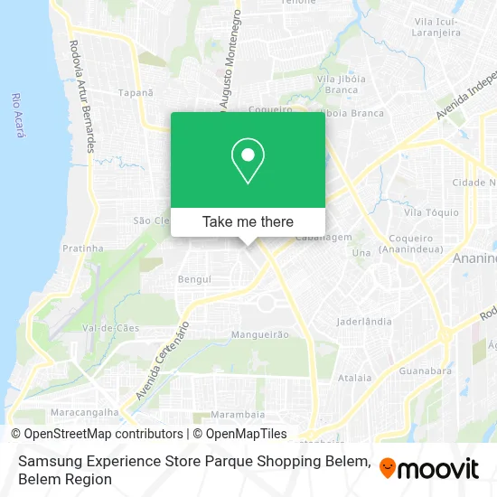 Samsung Experience Store Parque Shopping Belem map