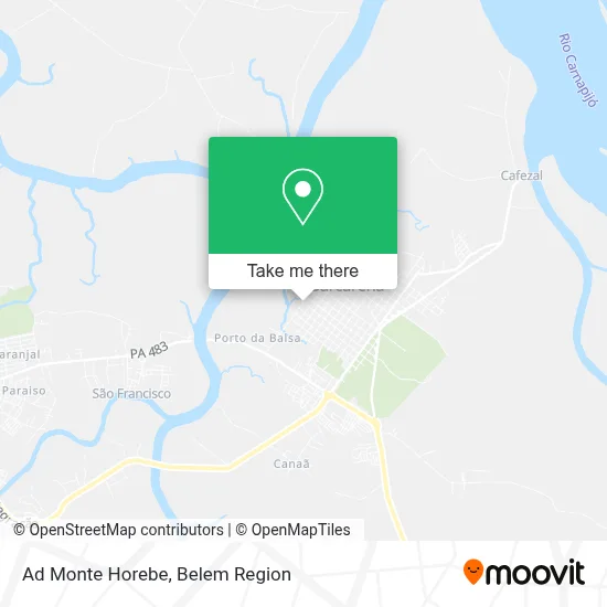 Ad Monte Horebe map