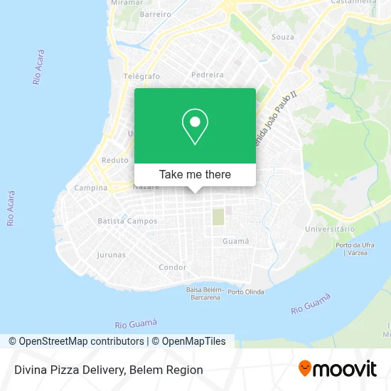 Divina Pizza Delivery map