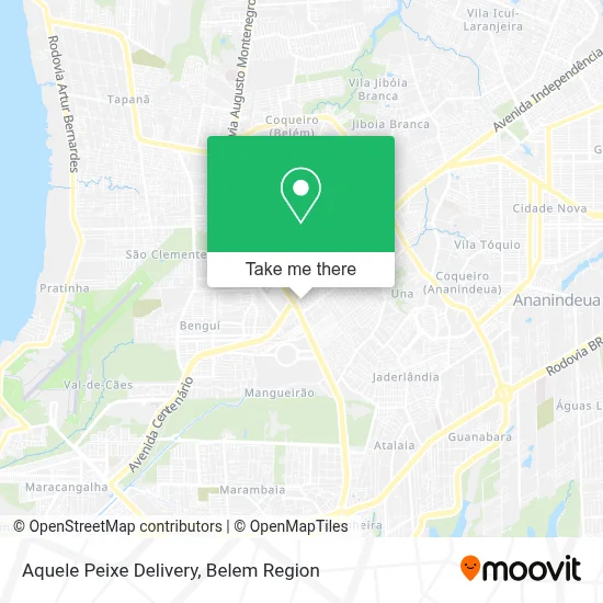 Aquele Peixe Delivery map
